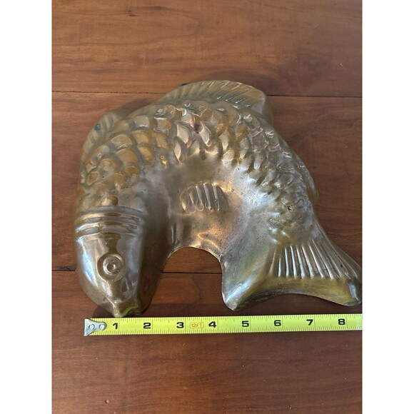 Vintage Metal Fish Candy Mold Wall Decor Primitive Kitchen Folk Art - Picture 5 of 6